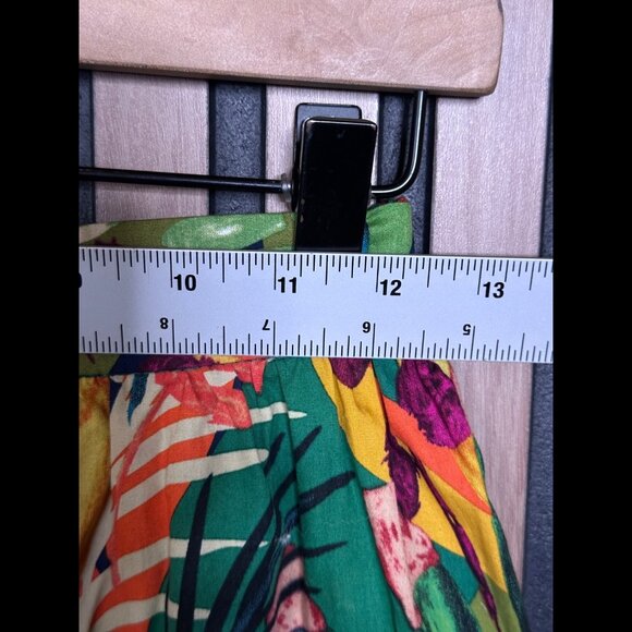 o.p.t Skirt XS Womens Multicolor Tiered Forrest Midi / Maxi Leafy Floral - Picture 3 of 6